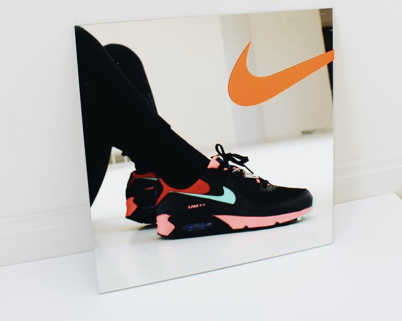 "Kick Check” Mirror